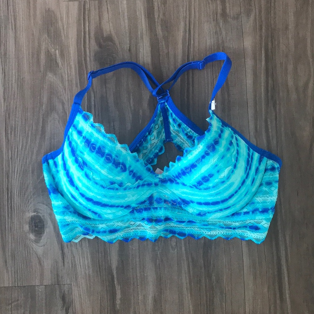 Pink racerback bra